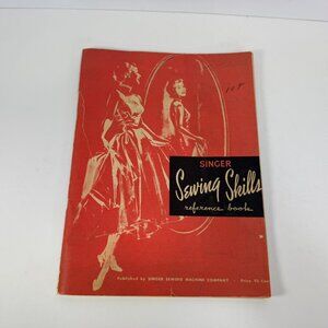 Vintage Singer Sewing Skills Reference Paperback 1955 Book Fair condition